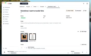 Clar Project details view